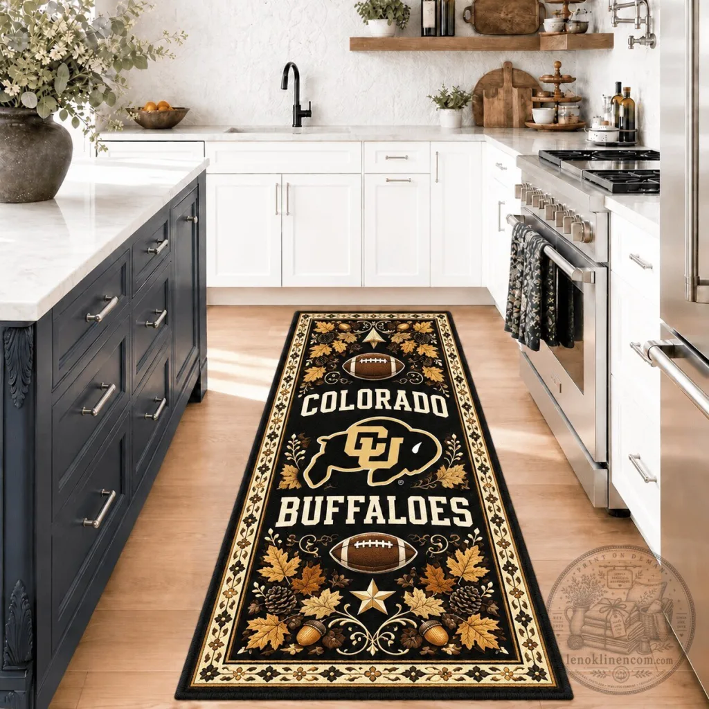 Colorado Buffaloes Football Team Kitchen Runner Rug Colorado Buffaloes Football Team Kitchen Runner Rug