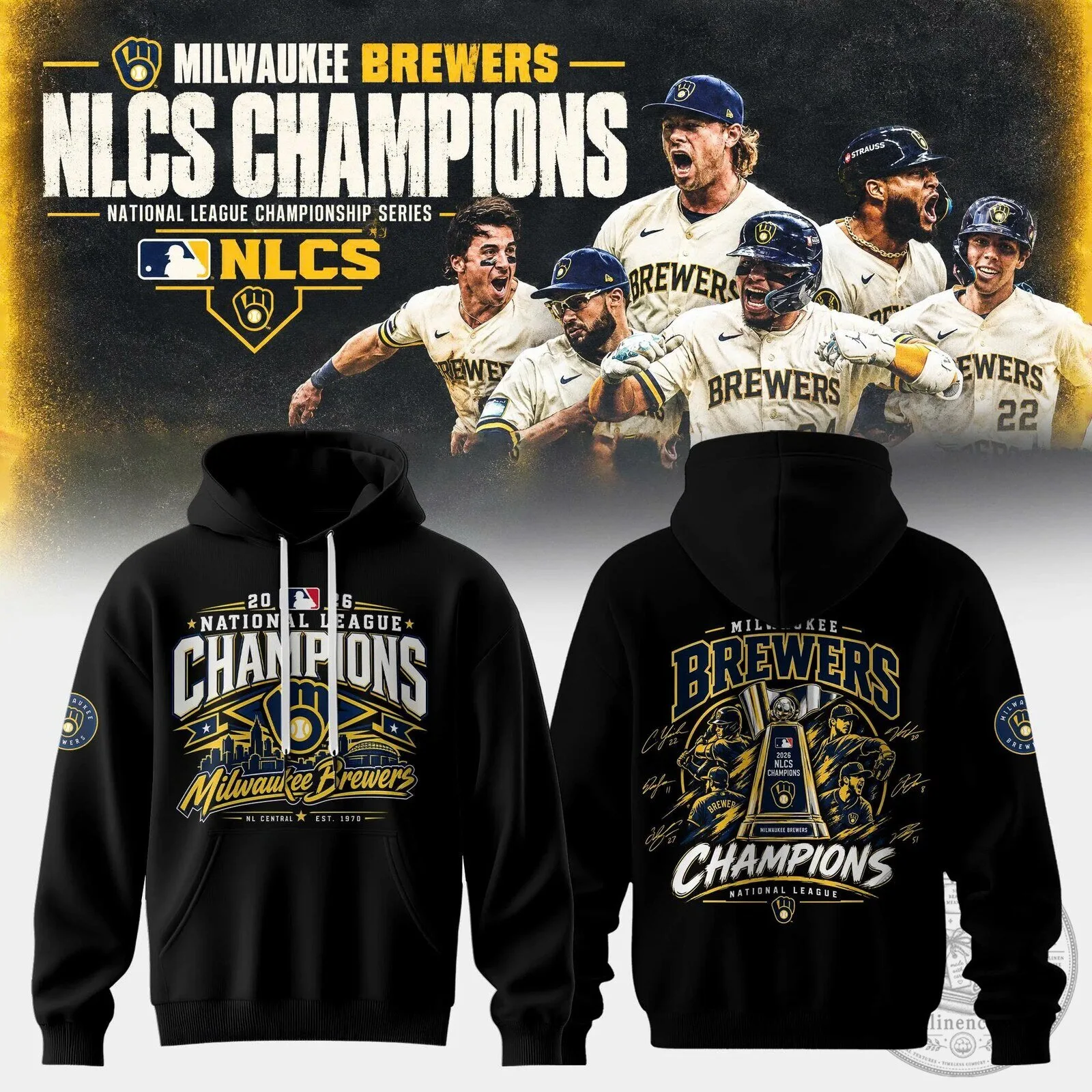 Hoodie Celebrating Milwaukee Brewers 2026 National League Championship Series Win