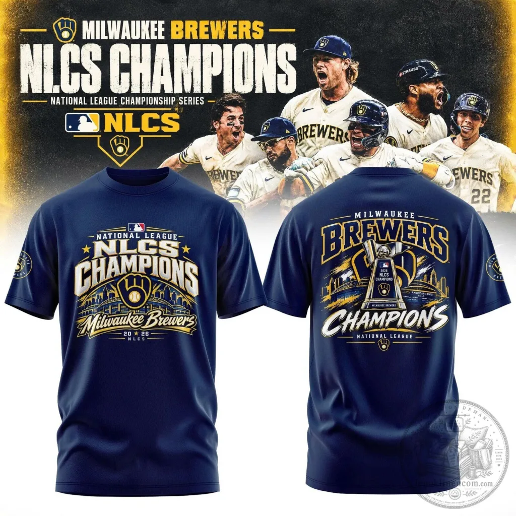 Milwaukee Brewers 2026 National League Championship Series Champions T-Shirt Milwaukee Brewers 2026 National League Championship Series Champions T-Shirt