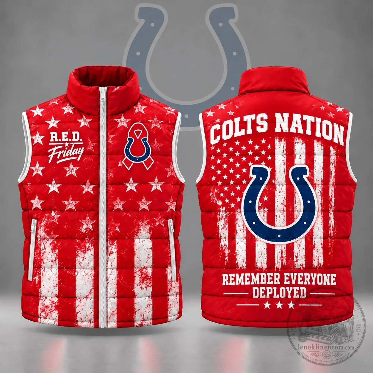Stars and Stripes Vest for R.E.D. Friday by Indianapolis Colts - Remember Everyone Deployed