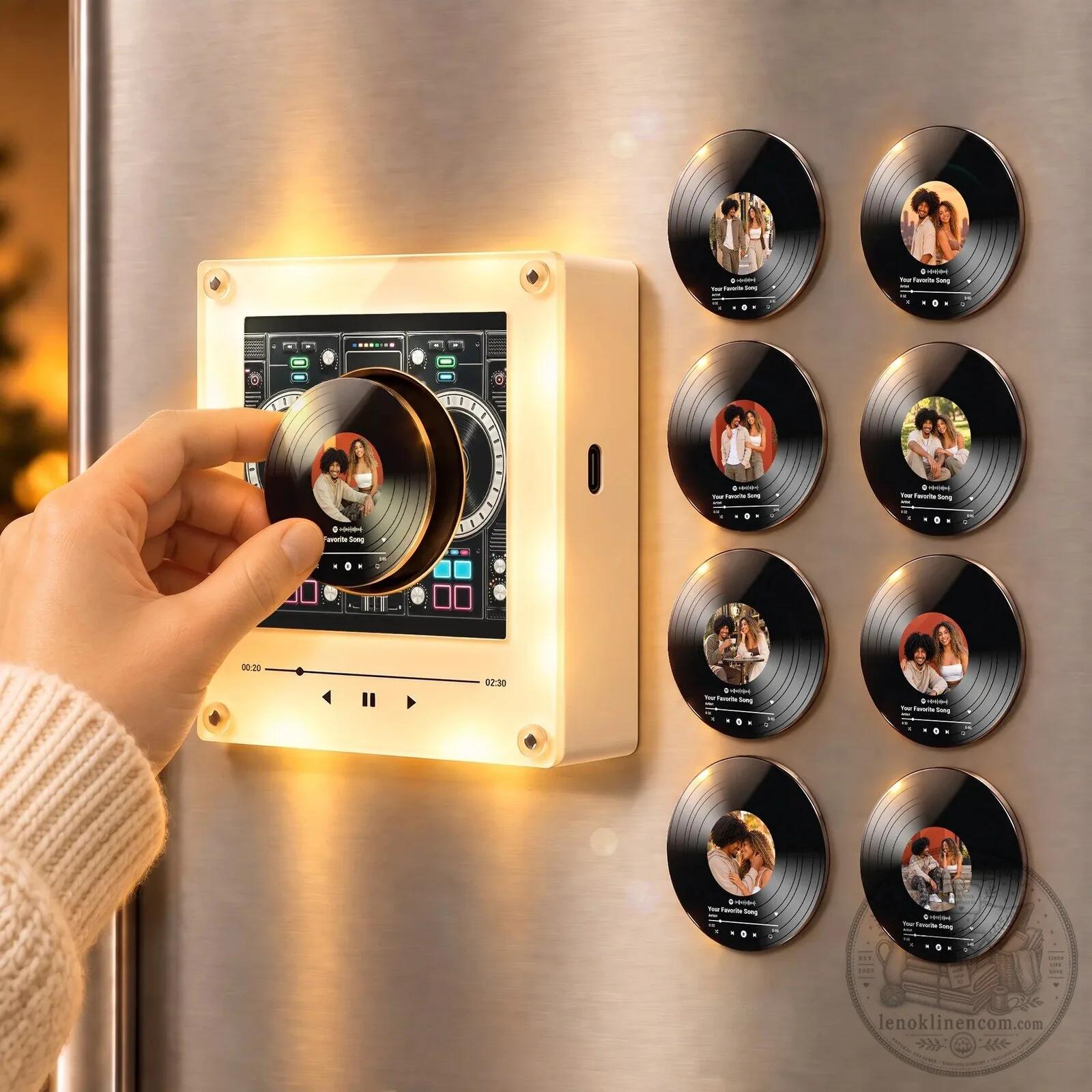 Custom Photo Music Player Couple Refrigerator Magnet 9 Custom Photo Music Player Couple Refrigerator Magnet