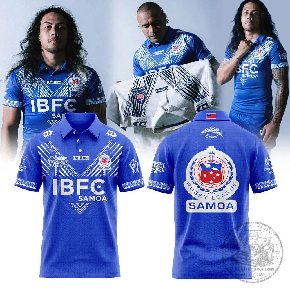 2026 World Cup Limited Edition Polo Shirt for Toa Samoa Rugby League