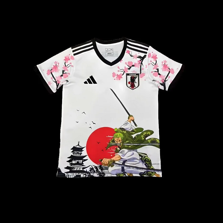One Piece Roronoa Zoro Cherry Blossom Japanese Soccer Jersey
