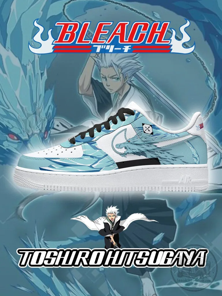 Bleach Toshiro Hitsugaya Anime Character Design Custom Shoes