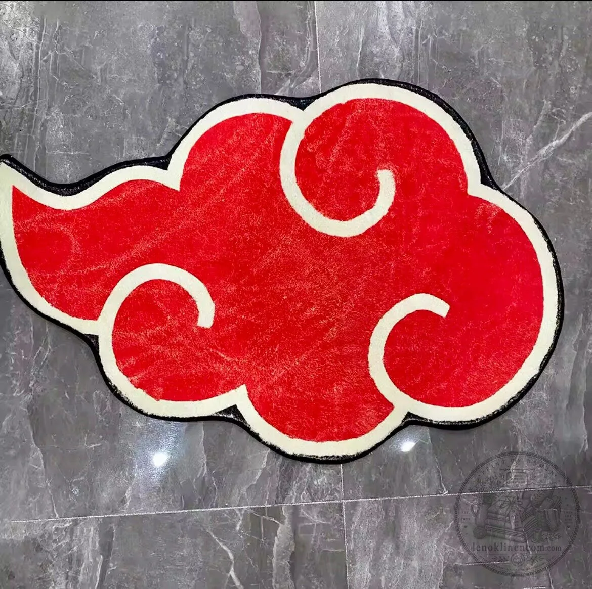 Naruto Akatsuki Red Cloud Anime Manga Area Rug