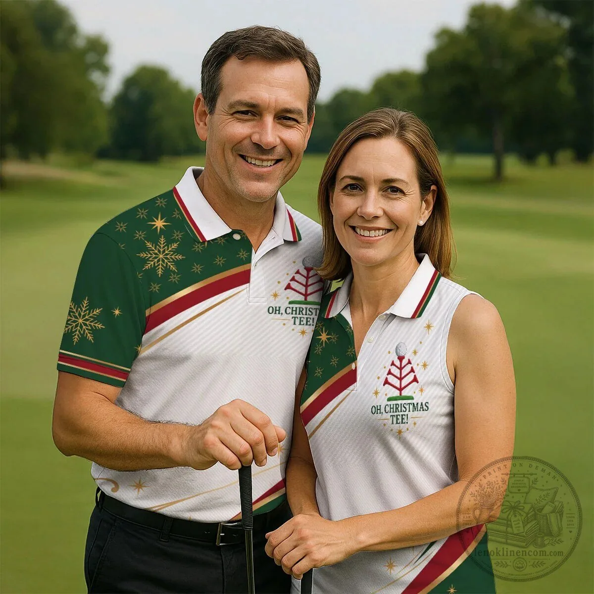 Oh Christmas Tee Golfing Holiday Polo Shirt for Men 14 Oh Christmas Tee Golfing Holiday Polo Shirt for Men