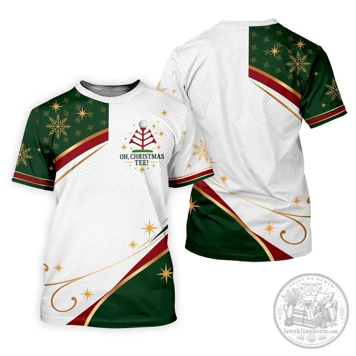 Oh Christmas Tee Golfing Holiday Polo Shirt for Men 15 Oh Christmas Tee Golfing Holiday Polo Shirt for Men