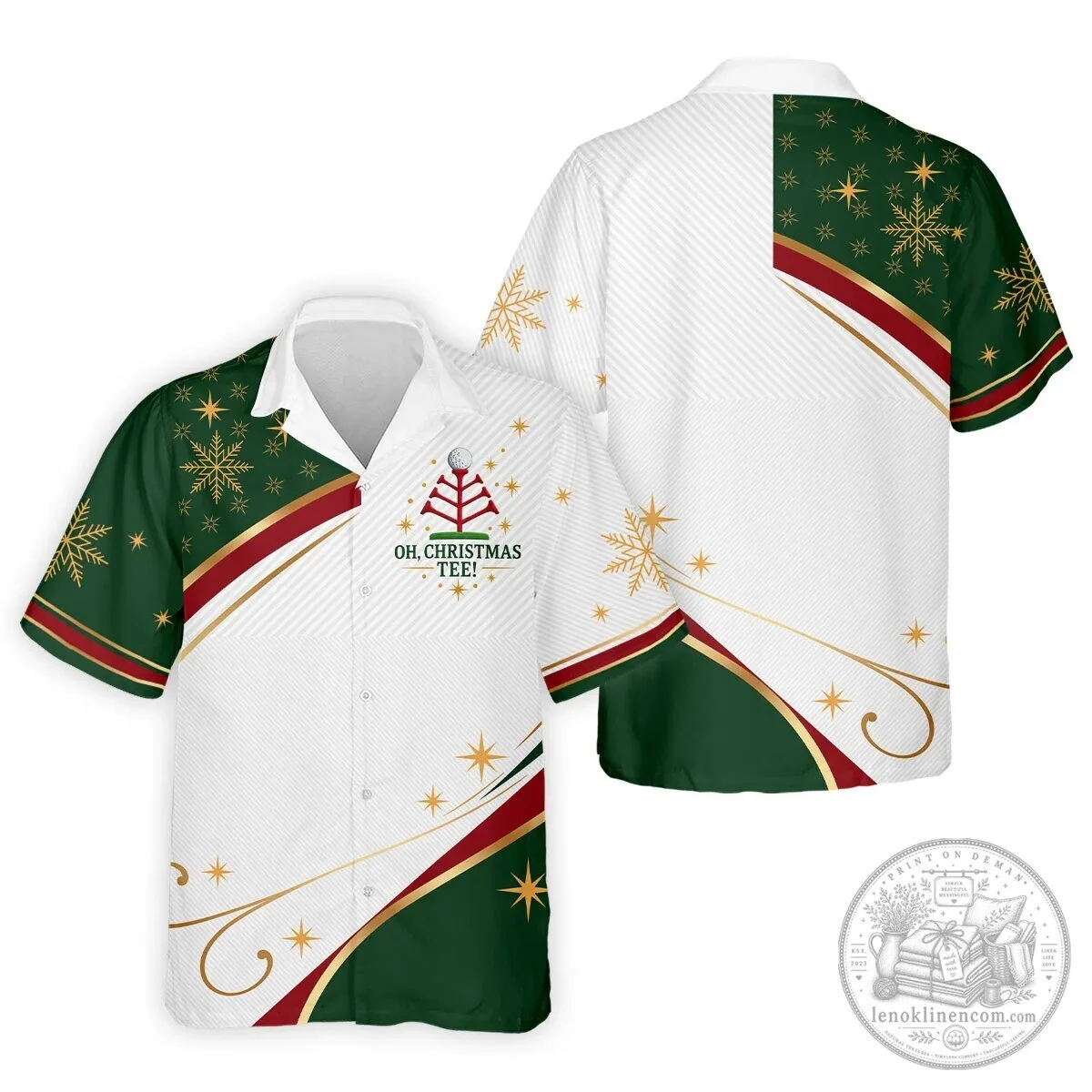 Oh Christmas Tee Golfing Holiday Polo Shirt for Men 16 Oh Christmas Tee Golfing Holiday Polo Shirt for Men