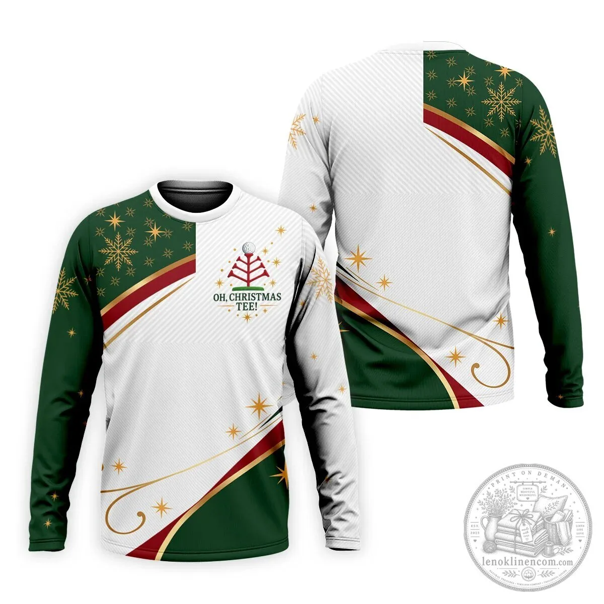 Oh Christmas Tee Golfing Holiday Polo Shirt for Men 17 Oh Christmas Tee Golfing Holiday Polo Shirt for Men