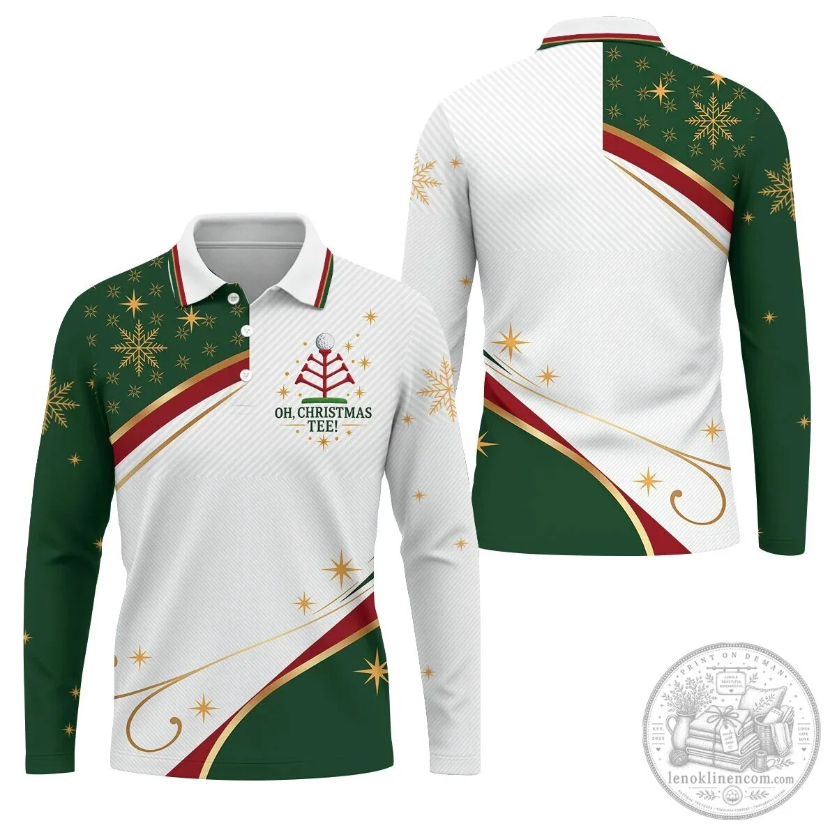 Oh Christmas Tee Golfing Holiday Polo Shirt for Men 20 Oh Christmas Tee Golfing Holiday Polo Shirt for Men