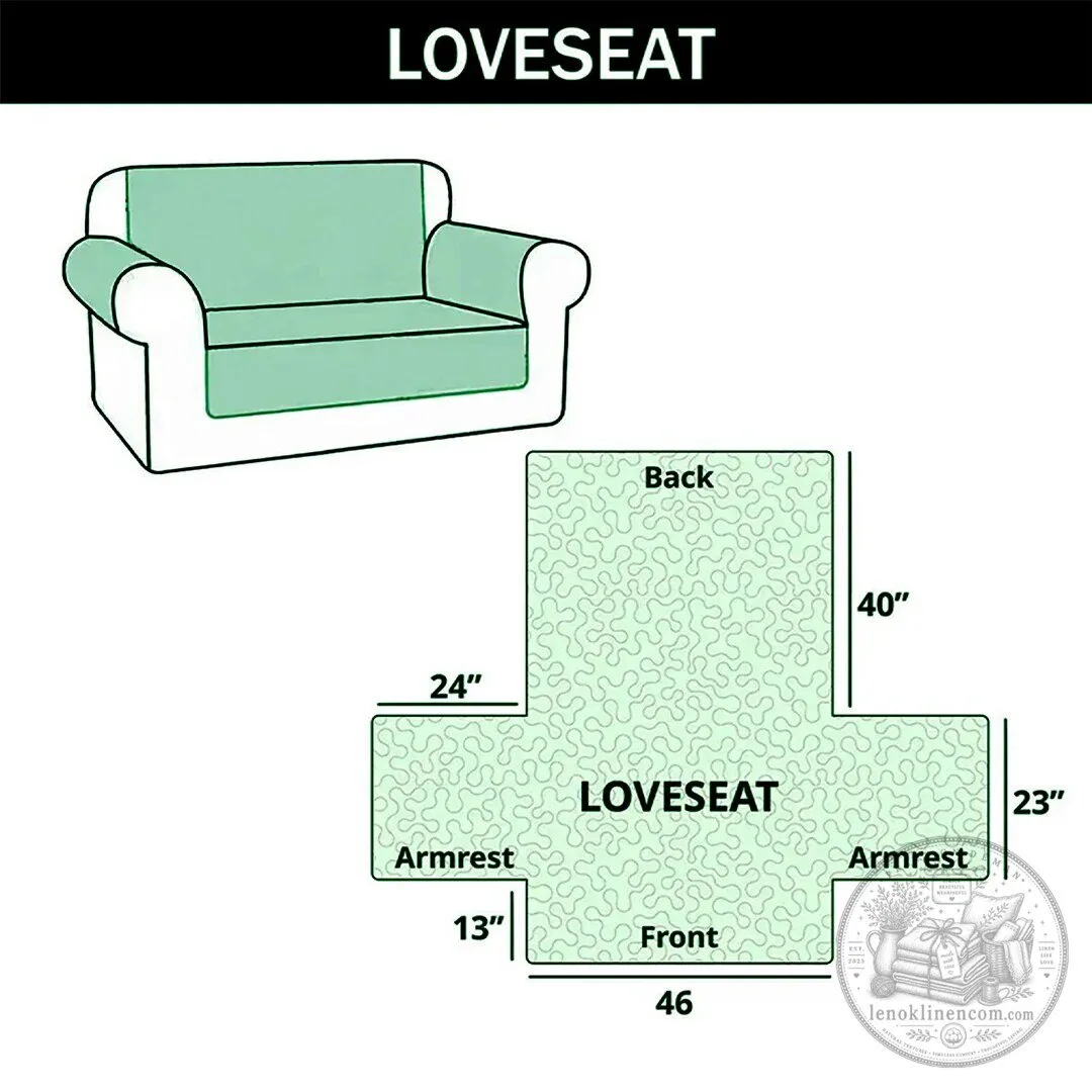 Heartfelt Schnauzer Family Quilted Sofa Slipcover with Patchwork Design 12 Heartfelt Schnauzer Family Quilted Sofa Slipcover with Patchwork Design
