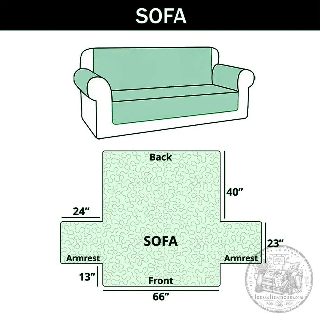 Heartfelt Schnauzer Family Quilted Sofa Slipcover with Patchwork Design 13 Heartfelt Schnauzer Family Quilted Sofa Slipcover with Patchwork Design
