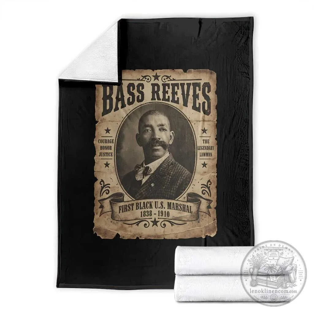 Bass Reeves The Legendary Lawman First Black US Marshal Old West Style Blanket