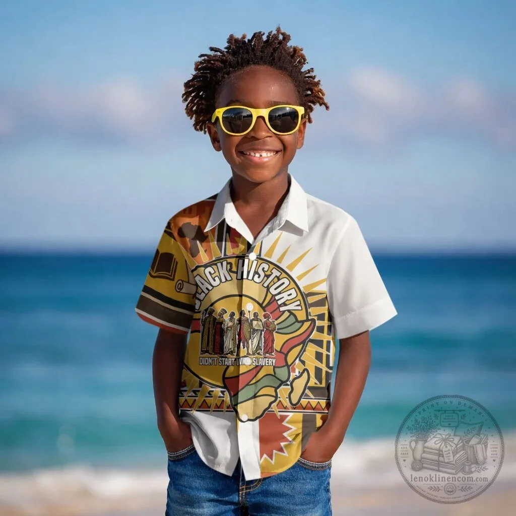 Black History Didn't Start With Slavery Pan African Ancient Kings Queens Hawaiian Shirt