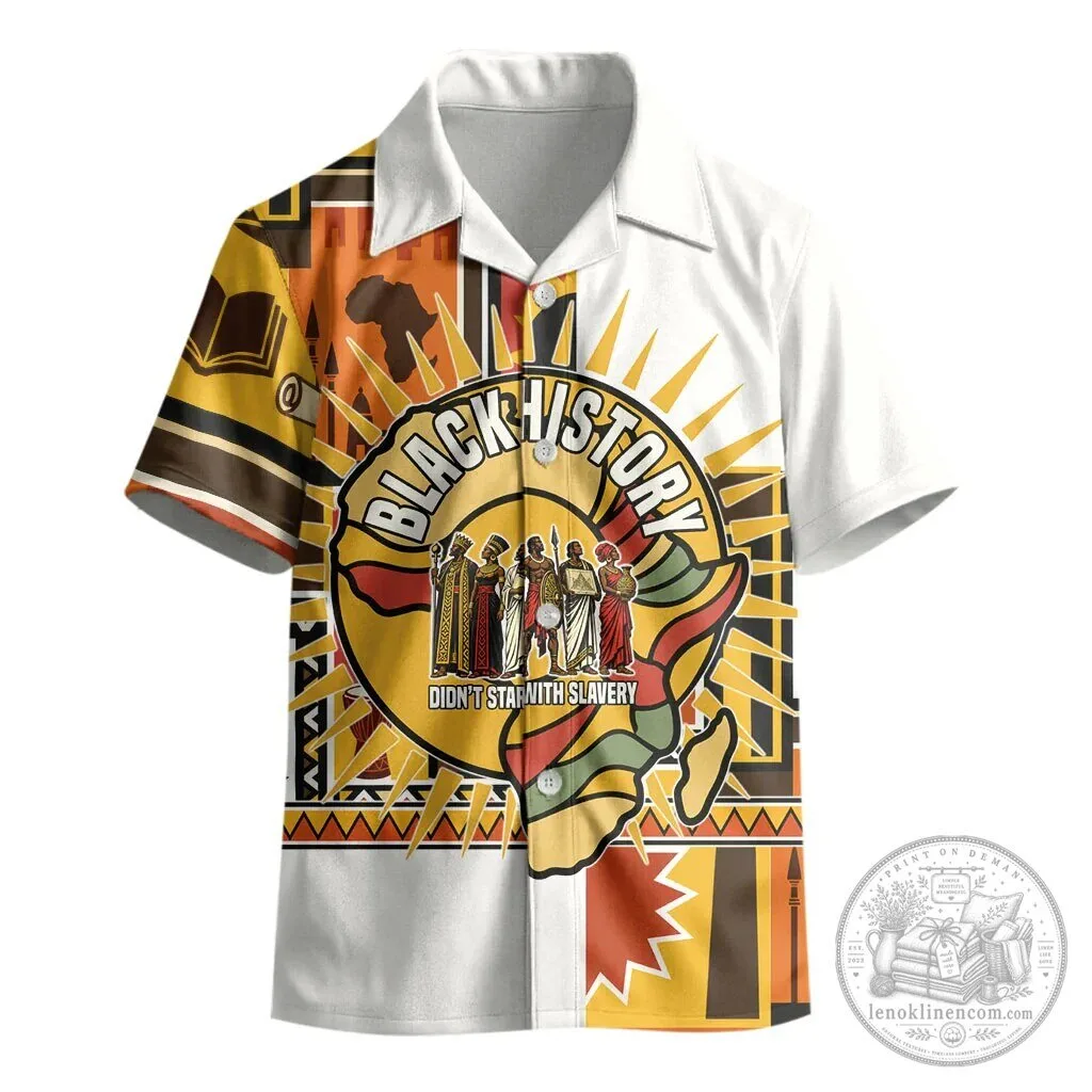 Black History Didn't Start With Slavery Pan African Ancient Kings Queens Hawaiian Shirt 5 black history didn t start with slavery pan african ancient kings queens hawaiian shirt gallery 1