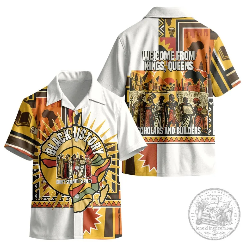 Black History Didn't Start With Slavery Pan African Ancient Kings Queens Hawaiian Shirt 6 black history didn t start with slavery pan african ancient kings queens hawaiian shirt gallery 2