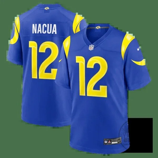 Puka Nacua Los Angeles Rams Royal Blue Football Game Jersey