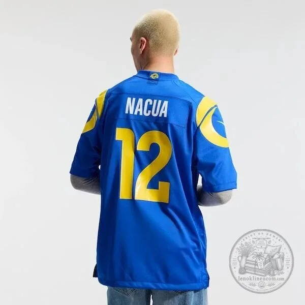 Puka Nacua Los Angeles Rams Royal Blue Football Game Jersey 17 Puka Nacua Los Angeles Rams Royal Blue Football Game Jersey