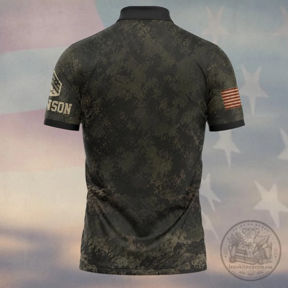 United States Marine Corps Bulldog Rifleman Veteran Personalized Camouflage Polo Shirt 5 United States Marine Corps Bulldog Rifleman Veteran Personalized Camouflage Polo Shirt