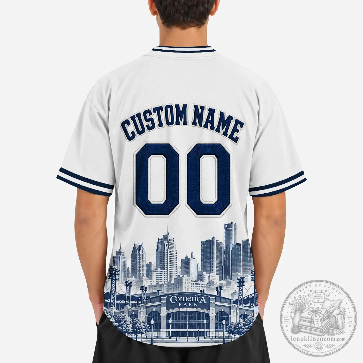 Detroit City Orange Baseball Jersey 29 Detroit City Orange Baseball Jersey