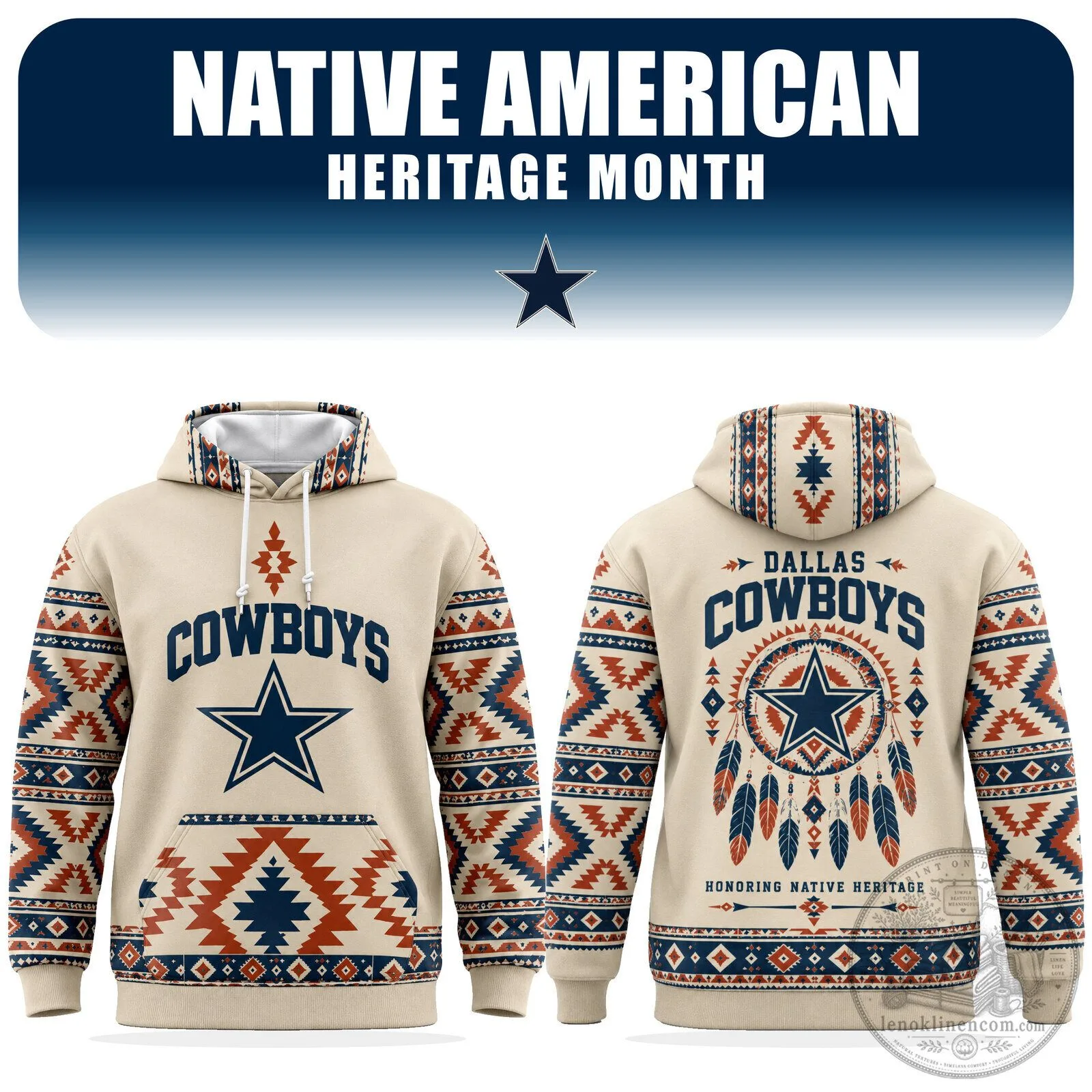 Dallas Cowboys Native American Heritage Month Honoring Native Heritage Hoodie